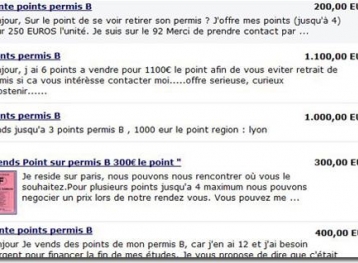 Le trafic de points de permis dans le rétroviseur